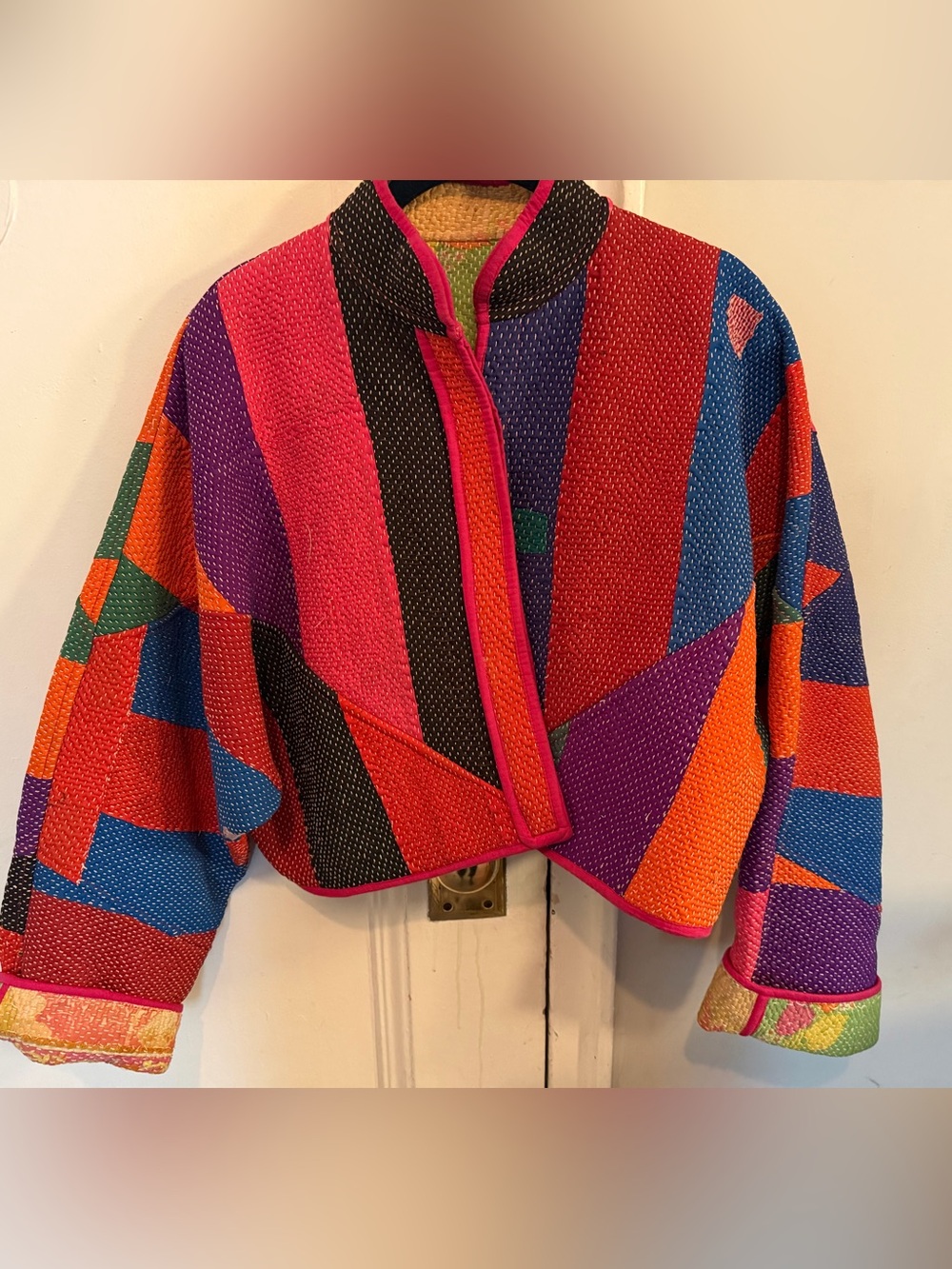 Namai Reversible Colorful Patchwork Women's Jacket